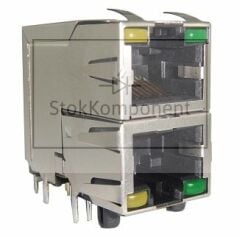 RJSAE-5381-02, Connector, PCB, CONN MOD JACK 8P8C R/A SHIELDED