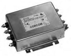 ﻿50AYA6A, Filter, Power Line, 63db, 5MHz, 480VAC, 50A, Chasis Mount, 3-Phase, Stud Input, Stud Output, WYE (4 wire + ground)