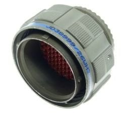 D38999/26WH35PN, Circular Connector, D38999, Plug, Olive Drab Cadmium, Size 23/H, 100x22AWG, Pin, Crimp, Rot N